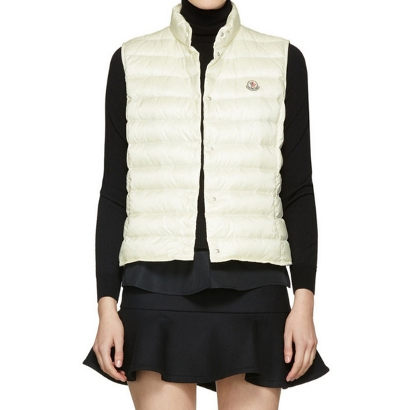 🌸 Marmot Off-White Ivory Pearl 800 Down Fill Vest Jacket Coat Size Medium M - Picture 13 of 15